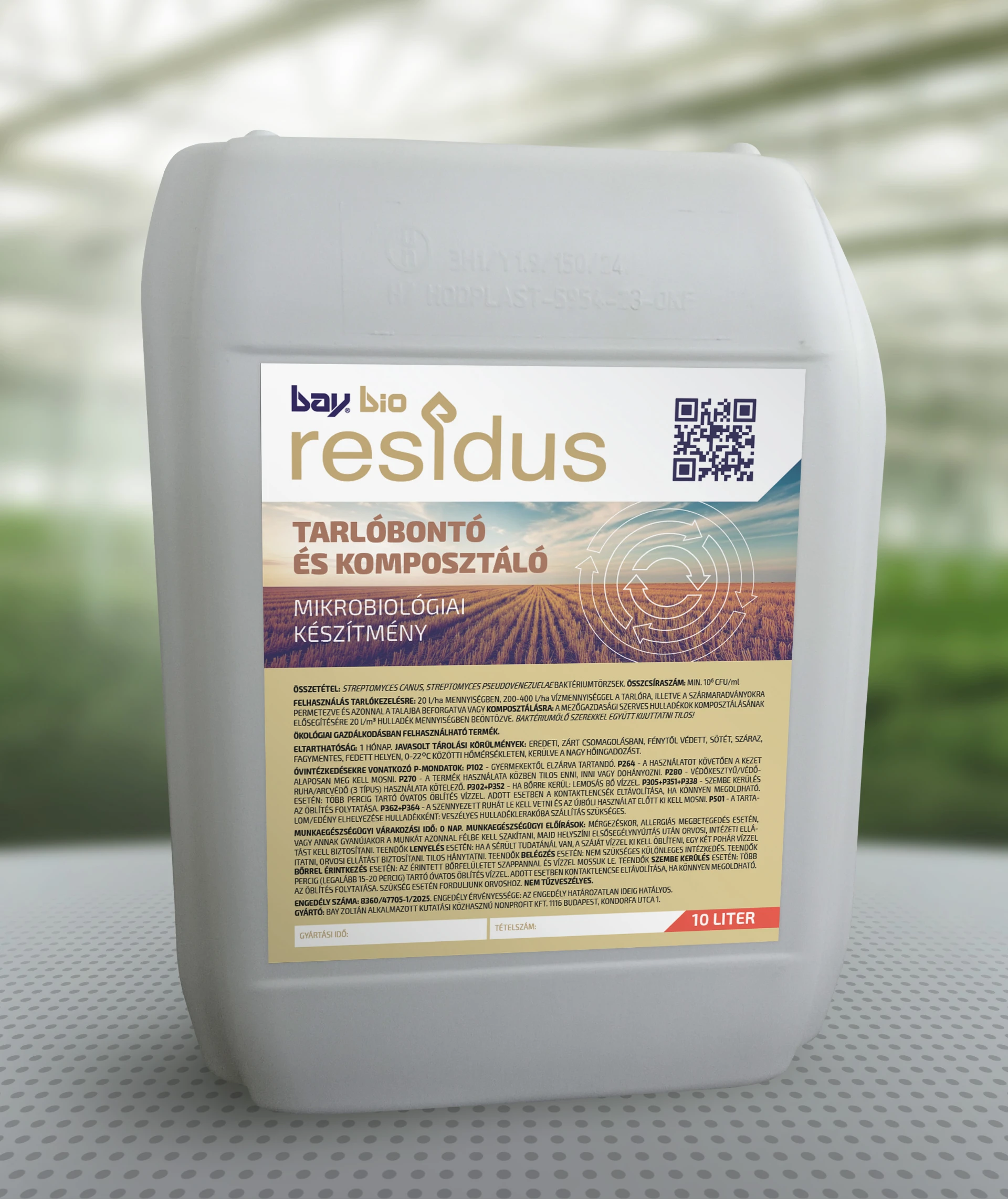 Bay Residus - Natural lawn care microbiological formulation Bay Zoltán Kutatóközpont